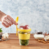 Crystalia Yogurt Cups with Lids, Set of 2